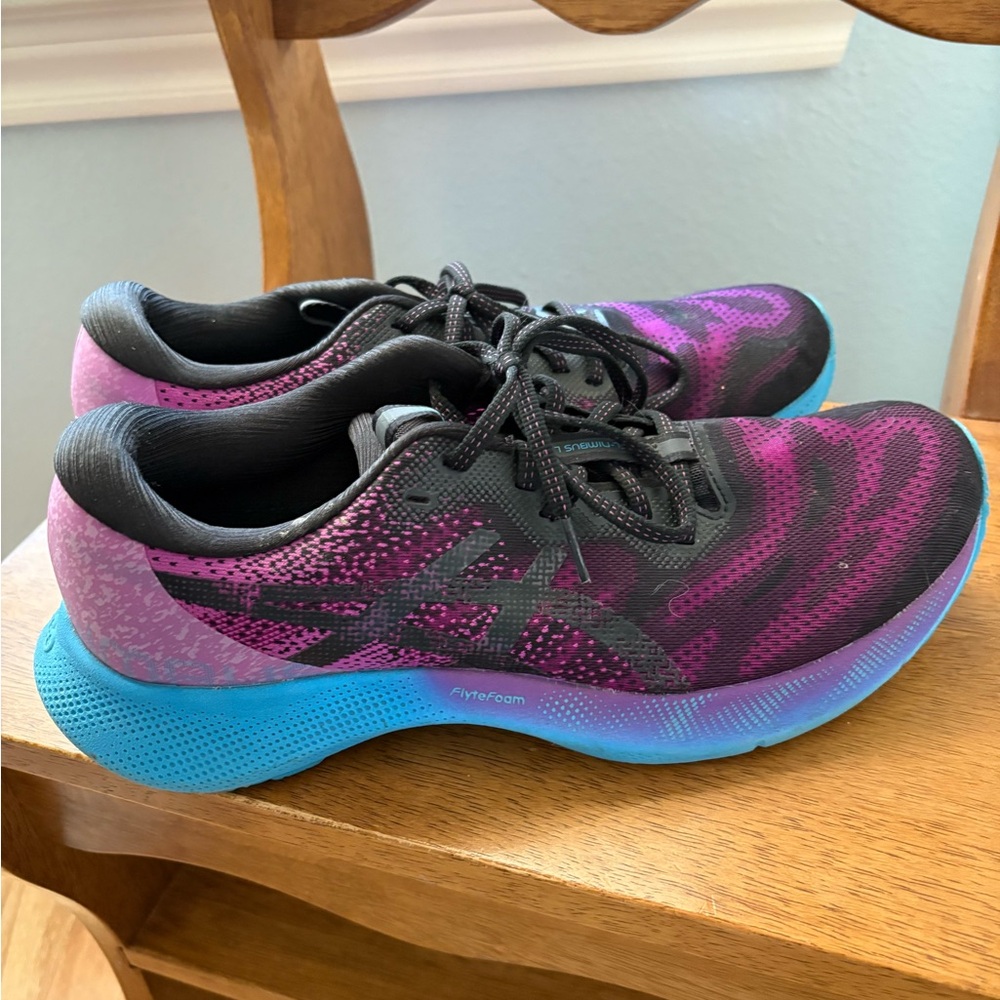 Women’s Asics Gel-Nimbus Lite 2 Purple/Black Running Shoes Sneakers Size 12 - Picture 1 of 5